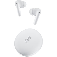 QCY T13 ANC 2 Truly Wireless ANC Earbuds With Noice Cancellation, 30 Hours Long Battery Life, 5.3 Bluetooth Multipoint and Stable Connections - White