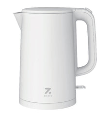 ZOLELE Electric Kettle SH1701B 1.7L Electric Kettle With Double Walled Glass Lid,1800W Fast Boiling, Keep-Warm Function and Cold Touch Handle  - White